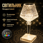 💎 Бездротовий кришталевий світильник